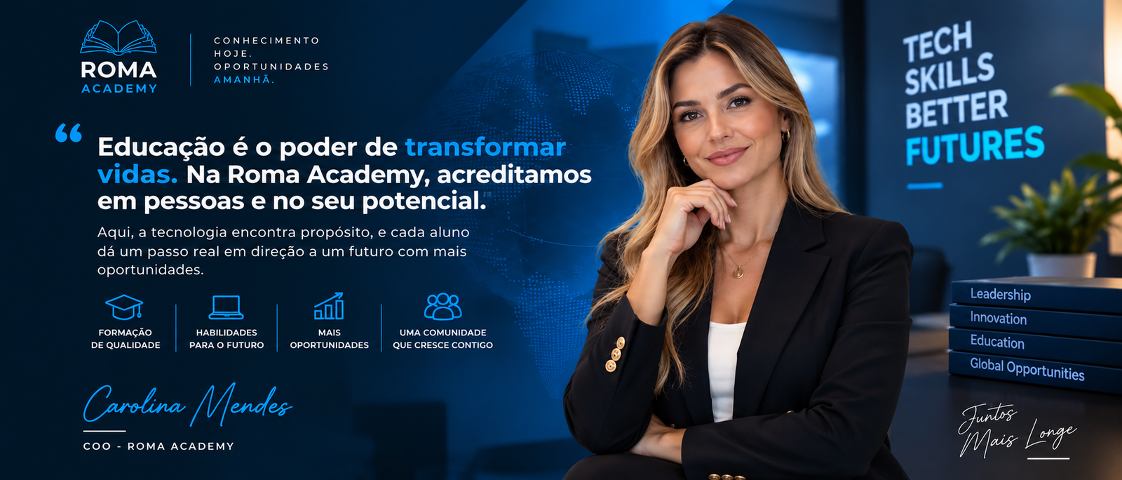 Carolina Mendes - COO da Roma Academy